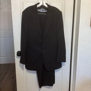 Karako Moda Italia Mens Suit Pants 34R Jacket 40R 100% Wool